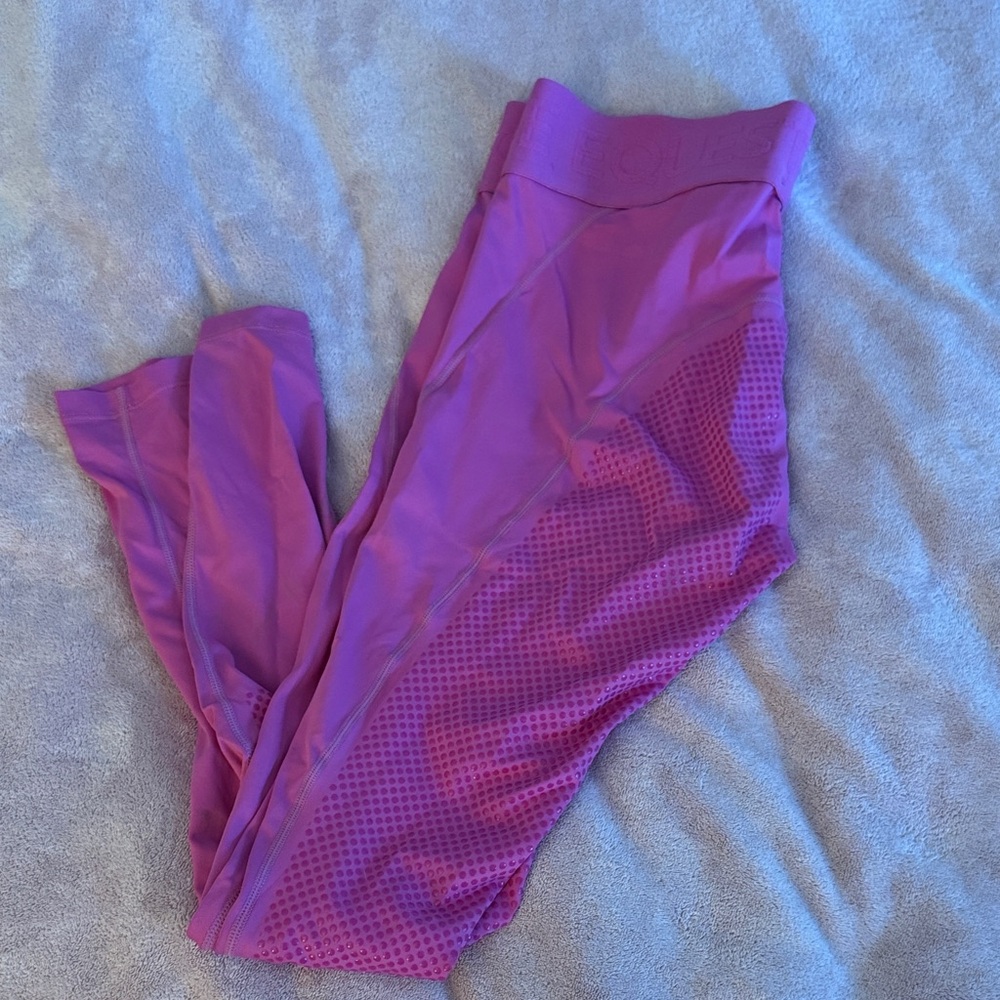 Pink full seat riding leggings